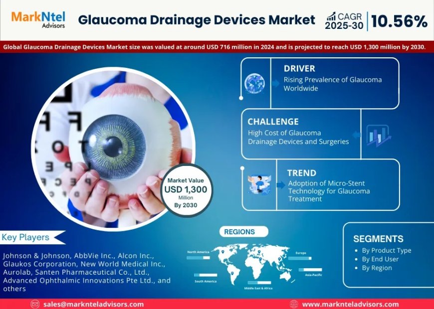 Glaucoma Drainage Devices Industry Share, Demand, and Future Forecast - 2030