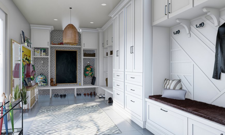 Organize Your Entryway with Functional Mud Room Cabinets