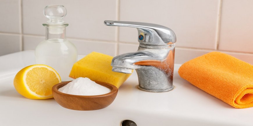 How to Clean Limescale from Taps and Restroom Fittings Naturally
