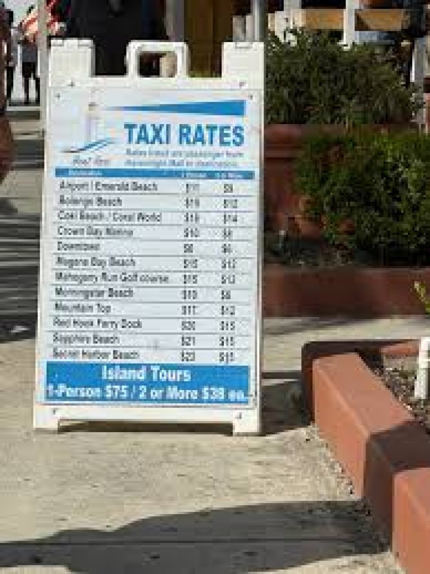 st thomas taxi rates 2025
