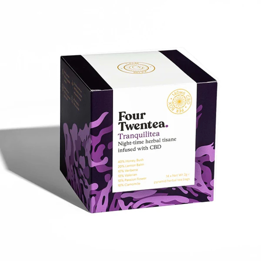 Four Twentea 10mg CBD Herbal Tea - Tranquilitea: The Perfect Balance of Calm and Flavour