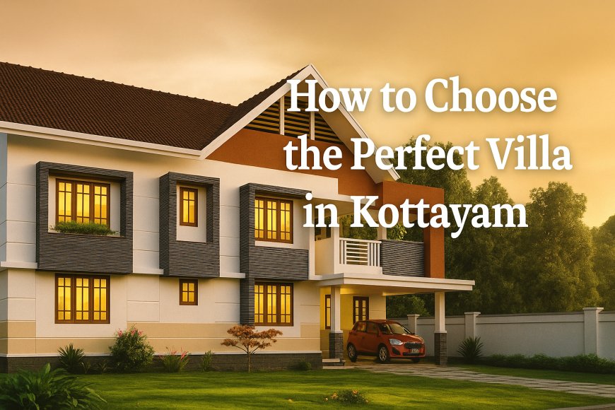 How to Choose the Perfect Villa in Kottayam – A Practical Guide for Homebuyers