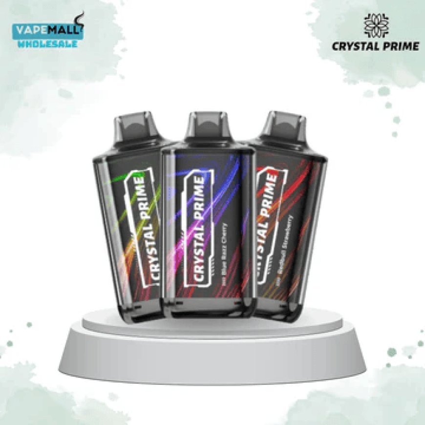 Crystal Prime Deluxe 18000 Puffs – Box of 10 High-Capacity Disposable Vapes