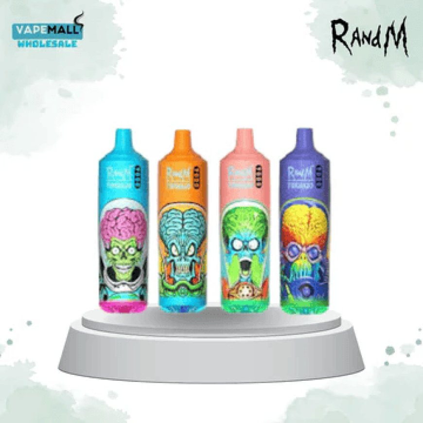 R and M Tornado 9000 Puffs – Box of 10 Rechargeable Disposable Vapes