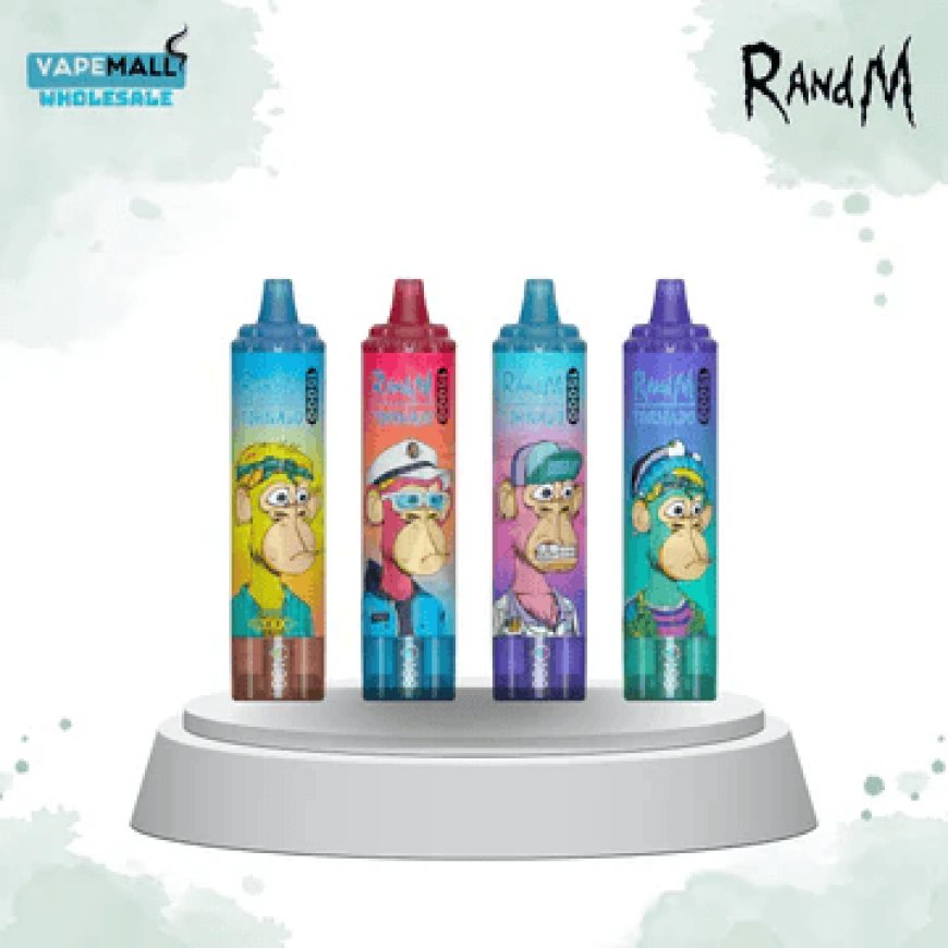 R and M Tornado 15000 Puffs – Box of 10 Rechargeable Disposable Vapes