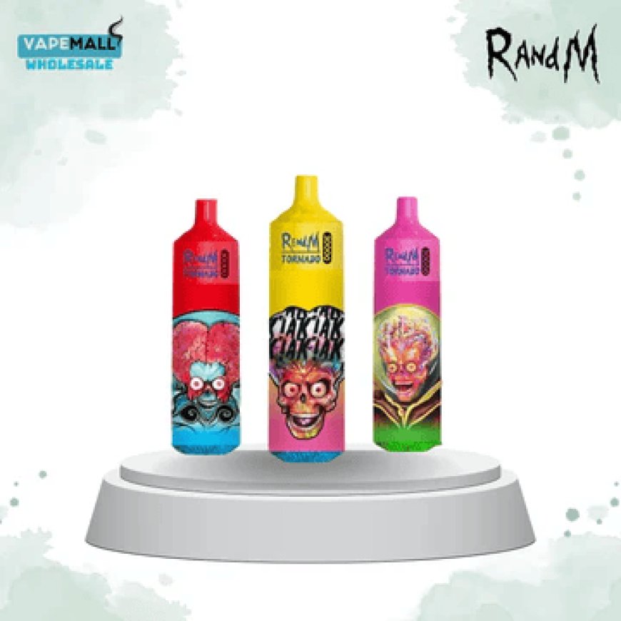 R and M Tornado 30000 Puffs – Box of 10 High-Capacity Disposable Vapes