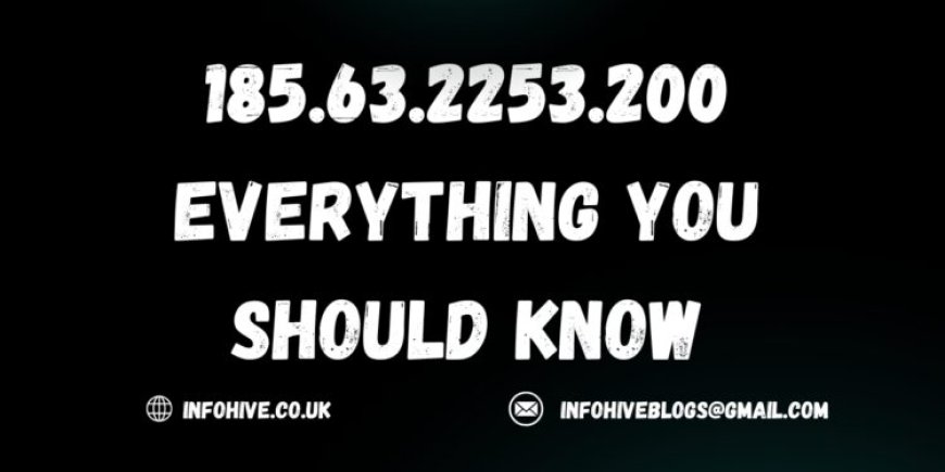 Understanding 185.63.2253.200: Why This IP Is Invalid