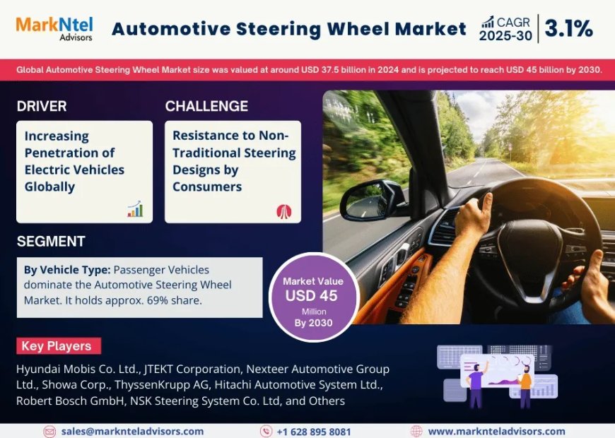Automotive Steering Wheel Market Size & Share 2025: Key Trends & Projections