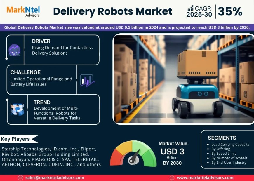 Delivery Robots Market Size & Share 2025: Key Trends & Projections